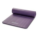 Marcy Circuit Fitness Yoga Matı 1,2 cm Kalınlık, Çok Amaçlı Egzersiz Minderi, Taşıma Askılı, Mor