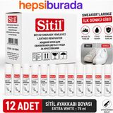 Mardel Store Ms Sitil Beyaz Ayakkabı Boyası Extra White 75 ml x 12 Adet