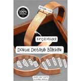 MARDİN ŞİFA EVİ Kırçıl Desenli Dokuz Detaylı Bakır Bileklik