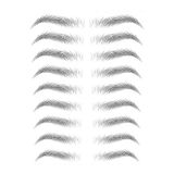 Mardinal Eyebrow Kaş Dövmesi Sticker Suya Dayanıklı Kalıcı Doğal
