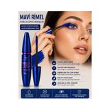 Mardinal Travel Paris Mega Lush Mavi Rimel Hacim Verici Maskara Yoğun Mavi Renk Uzun Görünüm Etkisi