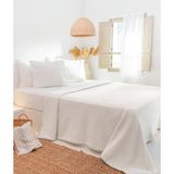 Mare %100 Pamuklu Bej Waffle Pike Çift Kişilik 230x245 7501A - 230 x 245 cm
