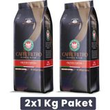Mare Mosso Caffe ê Vendite Mare Mosso Klasik Filtre Kahve 2X1 Kg Paket Baharatlı Aroma ile Taze Çekilmiş Kahve - Kağıt Filtre