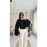 MareandCo Salaş Kol Bele Oturan Model Bluz