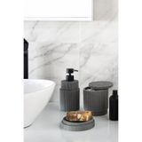 Maren Polyresin Sıvı Sabunluk – Modern Banyo Aksesuarı 300 ml (Antrasit)
