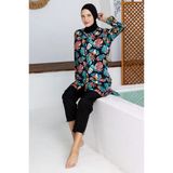 Maresiva 262501 Nakara Lacivert Tam Boy Tesettür Mayo
