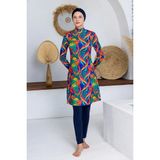 Maresiva Likralı Tam Tesettür Mayo 62102 - Lacivert - XL
