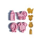 MARESSHİA 4'Lü Baby shower Kurabiye Kalıbı Bebek temalı kalıp