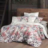 Margaret King Size (Battal Boy) %100 Pamuk Flanel (Pazen) Nevresim Takımı Pembe - 240 x 220 cm