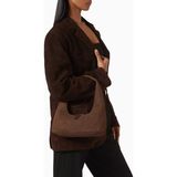 Marge Sherwood Small Hobo Omuz Çantası Yumuşak Süet ve Minimalist Tasarım - Kahverengi