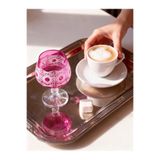 Margerie Crystal Goods Margerie Pavo Bohemia Kristal El Kesimi Gösterişli Kahve Yanı Su Bardağı 250cc
