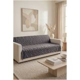 Mariesse Home %100 Bambu ANTRASİT yumuşak tüylü koltuk örtüsü çok amaçlı süngerli koltuk örtüsü ( 170x210)