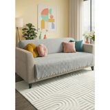Mariesse Home %100 Bambu Gri Yumuşak Tüylü Koltuk Örtüsü Çok Amaçlı Süngerli Koltuk Örtüsü ( 170X210) - 170 x 210 cm