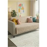 Mariesse Home %100 Bambu KOYU BEJ yumuşak tüylü koltuk örtüsü çok amaçlı süngerli koltuk örtüsü ( 170x210)