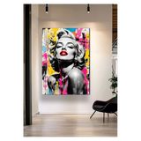 Marilyn Monroe Kanvas Duvar Salon Ofis Dükkan Hediyelik Dekarasyon Süsü Ölçü Seçmeyi Unutmayınız