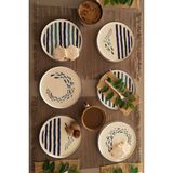 Marin 6’li Özel Tasarım Hand Made Stackable Pasta Tabağı Seti