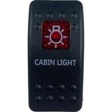 Marin Switch 3P On-Off 12-24V Kırmızı Kabin Lambası