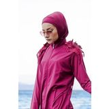 Marina Deniz Havuz Bone Eşarp B2101 - Mürdüm