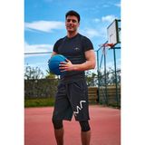 Marina Siyah Hiç Logolu Erkek Yüzme Tişört T2403 - 3XL