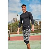 Marina Siyah Taqva Erkek Yüzme Tişört T2401 - 2XL