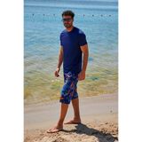 Marina Swimwear Likralı Erkek Yüzme Tişörtü - Lacivert | Marina T2344