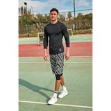 Marina Swimwear Likralı Erkek Yüzme Tişörtü - Siyah | Marina Taqva T2401
