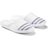 Marine Beyaz Mavi Çizgili Unisex Havlu Terlik - Mavi - Beyaz