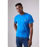 Marıne Tee™ Deniz Temalı Ribana Bisiklet Yaka Pamuk T-Shirt - Güçlü Mavi