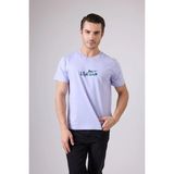 Marıne Tee™ Deniz Temalı Ribana Bisiklet Yaka Pamuk T-Shirt - Mavi