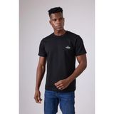 Marıne Tee™ Deniz Temalı Ribana Bisiklet Yaka Pamuk T-Shirt - Siyah - 2XL