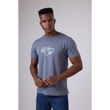 Marıne Tee™ Deniz Temalı Ribana Bisiklet Yaka Pamuk T-Shirt - XL - Mavigri