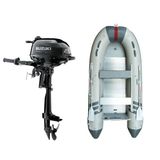Marinport 3.00 Alüminyum Taban Şişme Bot + Suzuki 2.5 HP Deniz Motoru