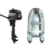 Marinport 3.30 Alüminyum Taban Şişme Bot + Mercury 6 HP Deniz Motoru