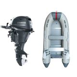 Marinport 3.70 Ahşap Taban Şişme Bot + Yamaha 15 HP Deniz Motoru