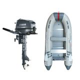 Marinport 3.70 Ahşap Taban Şişme Bot + Yamaha 6 HP Deniz Motoru