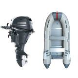 Marinport 4.00 Ahşap Taban Şişme Bot + Yamaha 15 HP Deniz Motoru