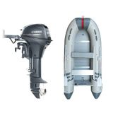 Marinport 4.00 Ahşap Taban Şişme Bot + Yamaha 9.9 HP Deniz Motoru