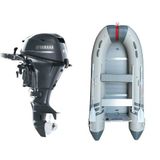 Marinport 4.00 Alüminyum Taban Şişme Bot + Yamaha 15 HP Deniz Motoru