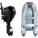 Marinport 4.30 Ahşap Taban Şişme Bot + Mercury 20 Hp Deniz Motoru - Gri