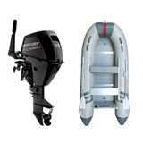 Marinport 4.30 Ahşap Taban Şişme Bot + Mercury 9.9 HP Deniz Motoru