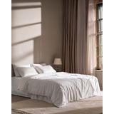 Marion King Size %100 Pamuk Brodeli Saten Nevresim Takımı - Beyaz