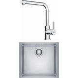 Maris Mrx 110-45 Eviye, Lina Spiralli Inox Armatür Seti
