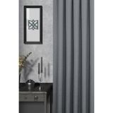 MARİTSA Fon Perde - Jakar Serisi Flora Desen Gri Sık Pile(1x3) Tek Kanat Curtain