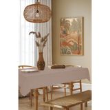 MARİTSA Masa Örtüsü - Kadife Dokulu Serisi Sütlü Kahve Dertsiz(LEKE TUTMAZ VE KIRIŞMAZ) Tablecloth