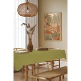 MARİTSA Masa Örtüsü - Kadife Dokulu Serisi Yağ Yeşili Dertsiz(Leke tutmaz ve kırışmaz) Tablecloth