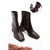 Marjin 32102682001-1 Sayen Kahve Croco Kadın Bot