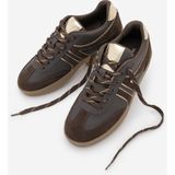 Marjin Kadın Retro Spor Ayakkabı Bağcıklı Denor Kahve Termo Tabanlı Poliüretan Malzeme