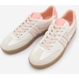Marjin Kadın Sneaker Bağcıklı Retro Spor Ayakkabı Denor Pembe