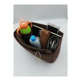 MARJİNAL W CLUB Long.... Large Yandan Clutch Cantali Organizer Koyu Kahve Renk
