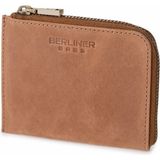Mark Deri Bozuk Para Cüzdanı Unisex Mini Cüzdan Küçük Boy Vintage - Camel